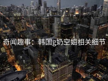 奇闻趣事：韩国g奶空姐相关细节