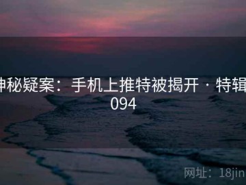 神秘疑案：手机上推特被揭开 · 特辑9094