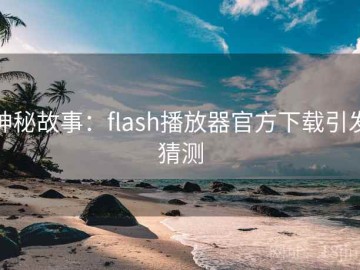 神秘故事：flash播放器官方下载引发猜测