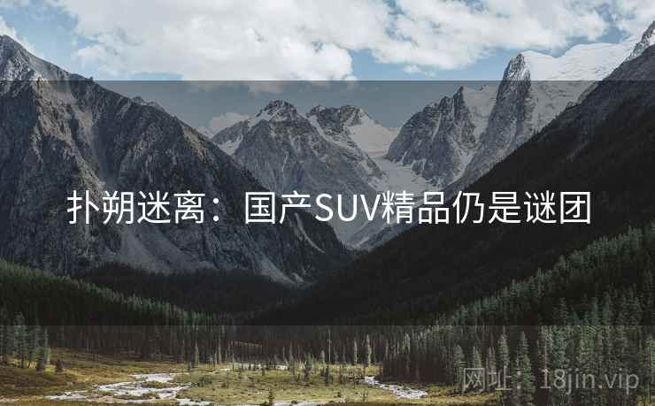 扑朔迷离:国产SUV精品仍是谜团 扑朔迷离:国产SUV精品仍是谜团